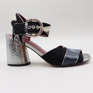 Marc by Marc Jacobs Cheryl Sandals Women's Size 5.5-6 US Black Blue Snake Print